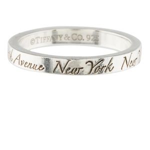 Tiffany’s silver notes ring